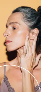 woman applying cream